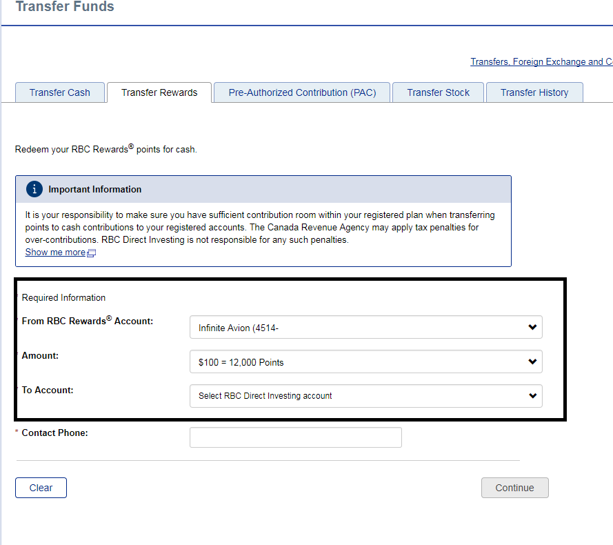 Rbc direct investing stock options